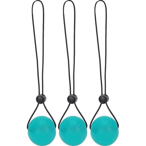 3 pièces Balle Anti-Stress en Silicone pour Poignet et Doigts, Exercice de Préhension, Entraînement Fitness et Relaxation, Vert 35 Degrés (1/5)
