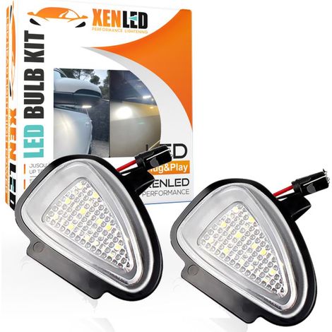 Pack 2 éclairages LED coming home rétroviseur Golf 6 - Lampe de bienvenue sous rétroviseur Volkswagen LED (1/5)