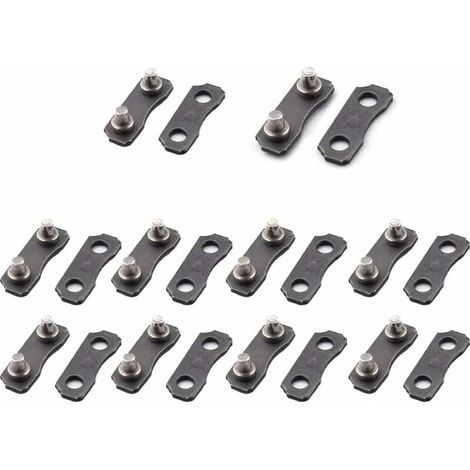 10 pièces Kits de réparation de chaîne de tronçonneuse pour 3/8-LP Master Link Sangles de jauge Outils de jauge hautement Assortis à l'original-LIAIKI (1/5)