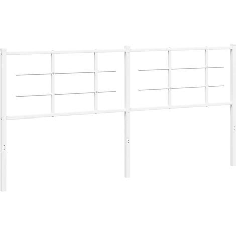 Maison Exclusive - Tête de lit de remplacement métal blanc 180 cm (1/5)