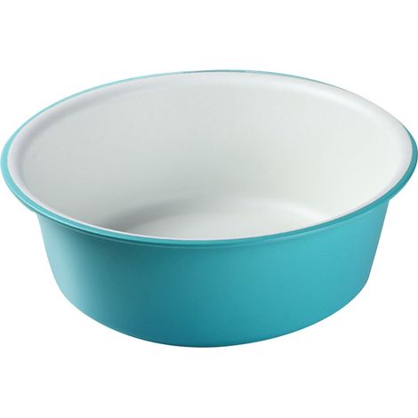 Lavabo multifuncional de plástico grueso, blanco, 26 cm – para cara, ropa y pies – modelo reforzado y duradero (1/5)