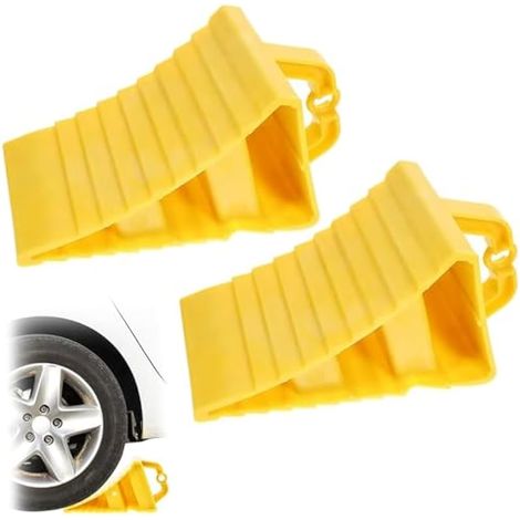 2 Pièces Cale De Roue Plastique, 201211 CM Cales De Remorque, Cales de Roue, Cale de Roue Voiture, Cale Roue Voiture, Cale Voiture, Cale de Roue, Pour voiture remorque, caravane, camping car (1/4)