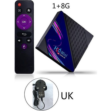 H96 Mini V8 RK3228A Android TV Box, 8 GB/16 GB, WLAN 4K, Quad-Core Media Player für YouTube und Streaming