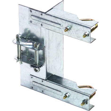 Cerclage simple renforcé galvanisé 110mm – Déport pour parabole – Résistant à la corrosion – Accessoire de fixation TV – Hdsat (1/2)