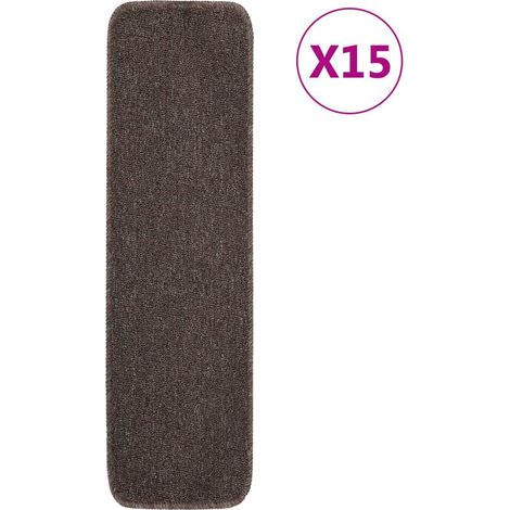 Antirutsch Stufenmatten 15 Stk. 75x20 cm Braun Rechteckig