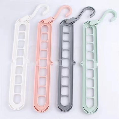 Lot de 4 cintres magiques, cintres pliables de qualité supérieure, cintres multifonctions gain de place, pour ranger et sécher les vêtements (1/5)