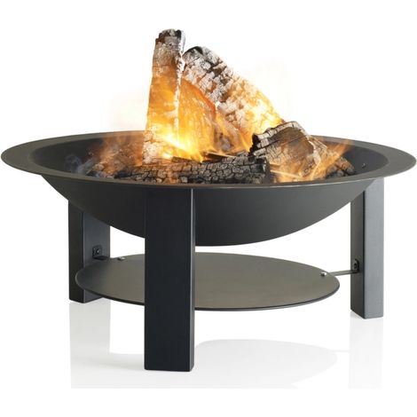 braciere per legna barbecook "modern 75" in ghisa, diametro 75 cm