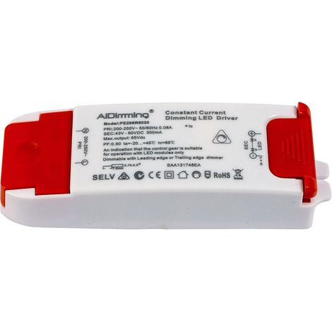 Driver TRIAC dimmable 43-60V-CC 300mA (1/2)