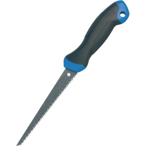 scie à guichet poignard - manche bi-matière - 152mm - bleu et noir - novipro tci-6027223