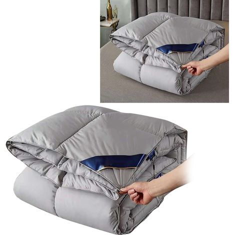 Couette synthétique douce et hypoallergénique pour hôtel, maison - Gris 200x230cm, 2.5kg (1/5)