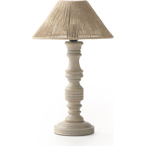 Lampe de table en jute