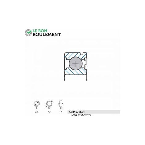 Roulement à billes AB44072S01-SNR