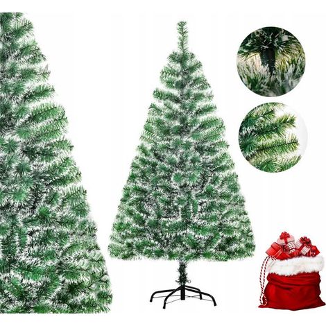 Albero di Natale artificiale verde e bianco, 416 rami, 150 cm, PAKO 830-123 (1/5)