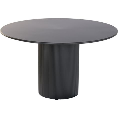 Mesa Redonda Comedor Metal 130X130X75 Negro (1/5)