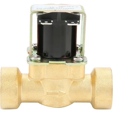 12-V-Gleichstrom-Magnetventil aus Messing DN15 G1/2 mit Kupfergehäuse, normalerweise geschlossen (1/5)