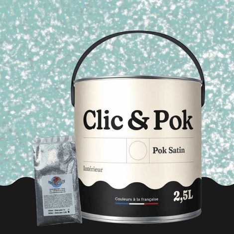 Peinture Effet Pailleté pour Murs & Plafonds - POK PAILLETTE - 2,5L - Miami Beach (1/4)