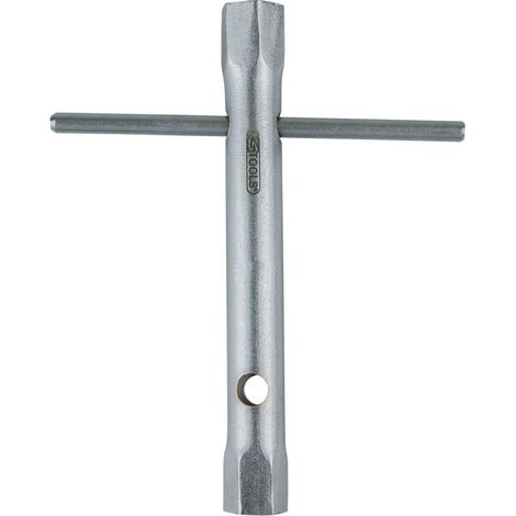 1 - Clé à tube - Acier chrome vanadium - Finition satinée - Pour écrous et tiges filetées - Usage professionnel - 16 x 17 mm