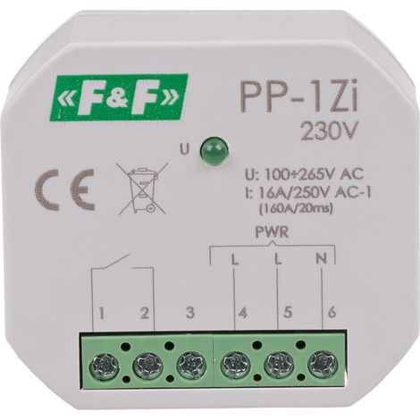 Elektromagnetisches Relais PP-1Zi 230V 16A 1xNO für F&F 8534 Box