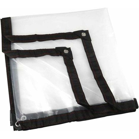 Bâche Transparente. Jardin Clair Bâche étanche Anti-Gel Film Anti-Pluie Film Isolant Auvent PE Couvercle en Plastique (2 2m) (1/5)