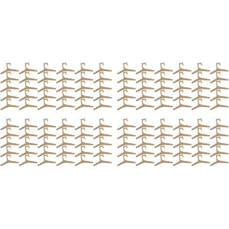 120 Pièces Cintre en Bois pour Vêtements de Bébé Cintre en Bois Naturel pour Bébé Cintre Rack Chambre Pépinière Décor pour Enfants (1/4)