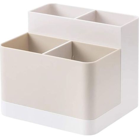 UlisemOrganiseur de bureau, porte-crayons, porte-cartes, boîte de rangement pour bureau, fournitures de bureau, coiffeuse (1/4)