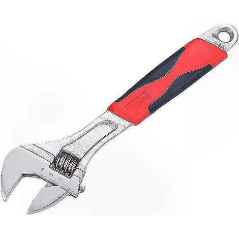 Clé à molette 10 pouces avec poignée ergonomique douce, outil de serrage réglable pour plomberie et mécanique, manche antidérapant, robuste et pratique (1/3)