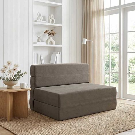 Sofá Cama Plegable Gris Claro 70 x 72 x 60 cm Tela (1/5)
