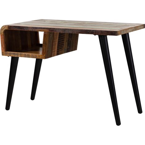 Schreibtisch Altholz 116x59x79 mehrfarbig lackiert SIXTIES 104 (1/3)