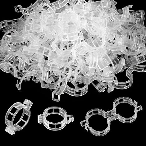 Lot de 200 clips de support pour plantes et treillis – Idéal pour vignes, tomates et légumes – Favorise une croissance verticale et des plantes plus saines (1/5)