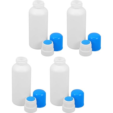 Bouteilles de liquide à tête de mousse rechargeables 4 pièces 100ml Bouteilles en plastique vides pour huiles essentielles et artisanat (1/5)