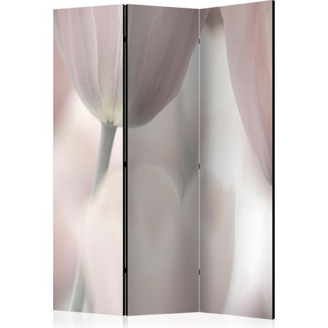 Paravent 3 Volets "Tulips Fine Art Black & White II" 135x172cm (1/2)