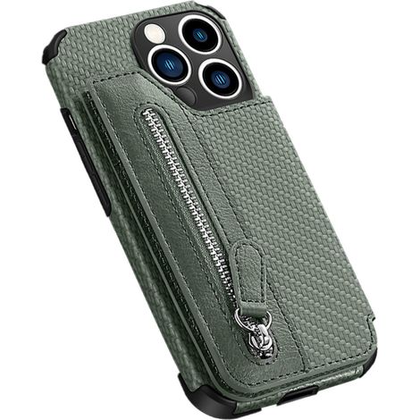 Questa custodia per iPhone è dotata di funzione di supporto, ideale per serate cinema e videochiamate. Si chiude con una chiusura magnetica in metallo ed è realizzata in resistente pelle PU. (1/2)