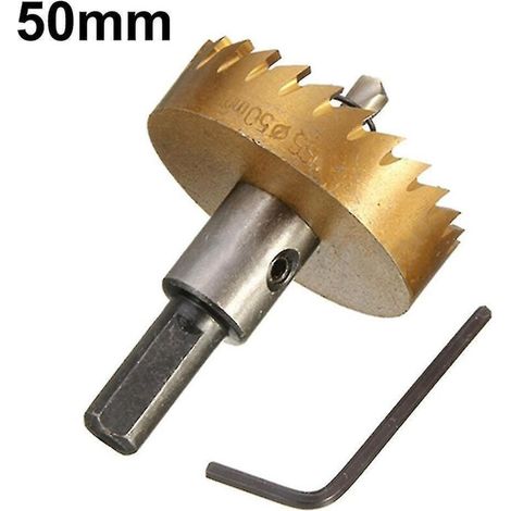 Foret HSS 16-60 mm, scie cloche pour métal, acier, bois et alliages - 50 mm (1/5)