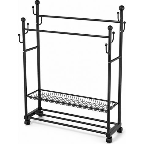 Portant Cactus Mobile Multifonction pour Chambre Salon Noir (1/5)