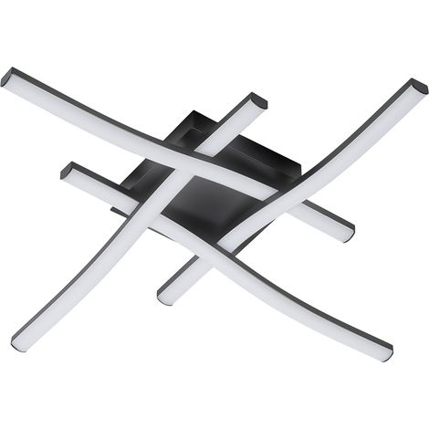 'PLAFONIERA LED SERIE ''TRATTI'' 20W - 2700LM - col. nero' 20W - 2700LM - col. nero