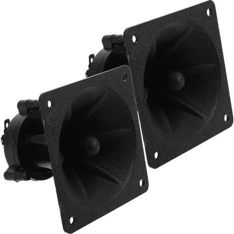 Lot de 2 tweeters à pavillon carré : tweeters à pavillon de 85 x 85 mm pour Haut-parleurs de scène – Fournitures pour systèmes Audio Haute fréquence, sonorisation stéréo de Voiture (1/5)