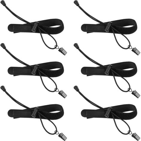 6pcs Pinces pour Fond Photo Noir en Abs et Nylon Installation Facile et Bandes Élastiques pour Support de Toile de Fond en Studio Photo (1/5)