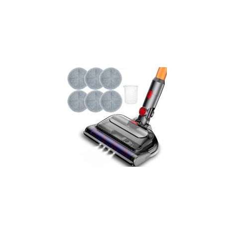 Brosse Rotative Motorisée Électrique Turbo compatible pour Dyson V7 V8 V10 V11 V15Dégagement Rapide avec Rouleau Poils Durs pour Parquet avec Lumière LED Automatique H493