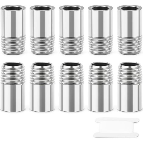 10 PCS Acier inoxydable Raccord à souder mâle BSP, 3/8" BSP extérieur vers tube à souder droit, pour génie civil (1/5)