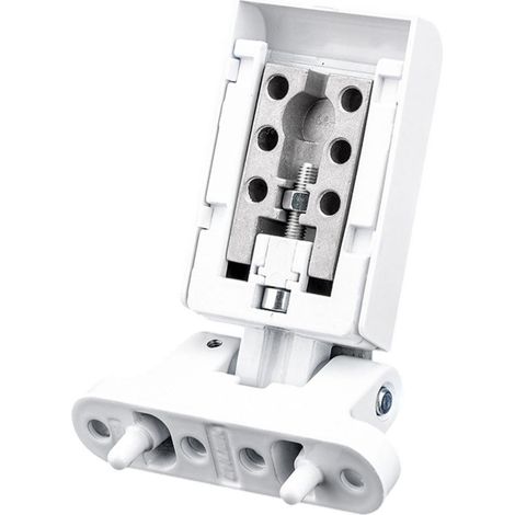 Elkuaie Charnière de porte PVC - Robuste - Convient aux portes en plastique - 1 pièce - Blanc (1/5)