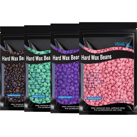 Perles de Cire, 400g Cire à Épiler sans Bandes,Brésilienne,C  Cire d'Épilation en Douceur,pour Homme Femme, Perles Cires Dures pour Bikini Visage Jambes Sourcils (1/5)