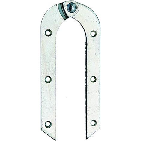 Alberts 341503 Cerniera per scala pieghevole, forma piegata, zincata, Misura 200 x 21 mm (1/2)