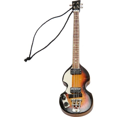 Mini guitare électrique miniature, modèle innovant et réaliste en bois, fabriquée à la main, cadeau décoratif, objet de collection.
