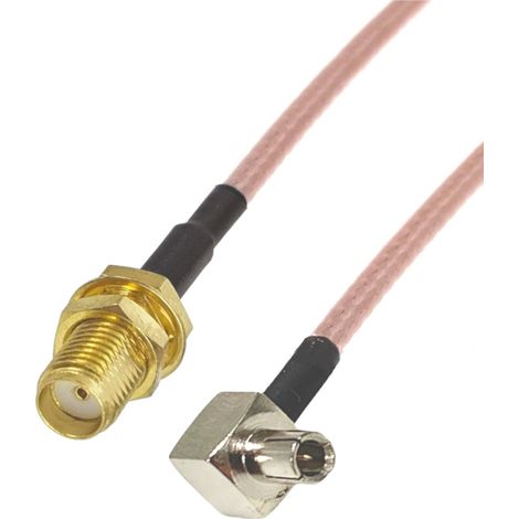 Pigtail-Adapter TS9-Stecker / SMA-Buchse RG316 3 m (1/2)