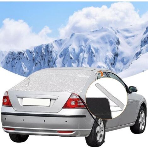 Car Windshield Cover, 140x80cm Snow Snow Sun Protection Cover with 2 Elastic Hooks 4 Magnets Frost Protection Cover for Truck SUV (1/5)