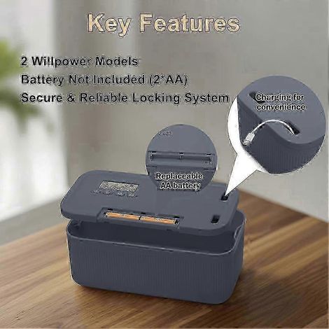Dernière boîte à cadenas électronique à heure fixe boîte à cadenas d'autodiscipline boîte à cadenas pour téléphone jeux vidéo et réseaux sociaux (1/3)