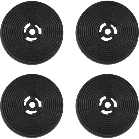 Trade-Shop Aktivkohle-Filter kompatibel mit Klarstein 10032904 10033697 10033744 10033769 10034395 10034868 Alessia Antonia S13-60 BBPY S22-60 BBPY - 4 Stück