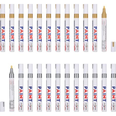 Lot de 24 Marqueurs de Peinture Étanche à l'Huile pour Pneus, Stylo de Vérification et Réparation, Outils de Peinture pour Atelier (1/5)