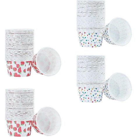 Gobelets jetables pour pâtisserie et dessert, disponibles en différentes couleurs, parfaits pour les fêtes et les réunions, paquet de 200. (1/5)