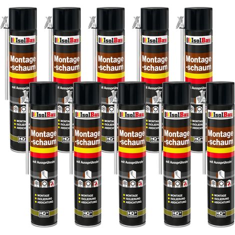 IsolBau Schlauchmontageschaum B2 Montageschaum 10 x 750 ml (1/5)